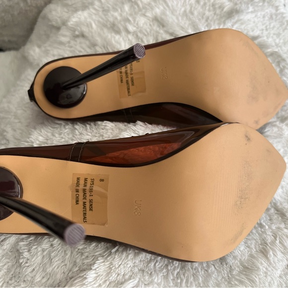 EGO brand stiletto Brown Clear, size 8 - Picture 4 of 4